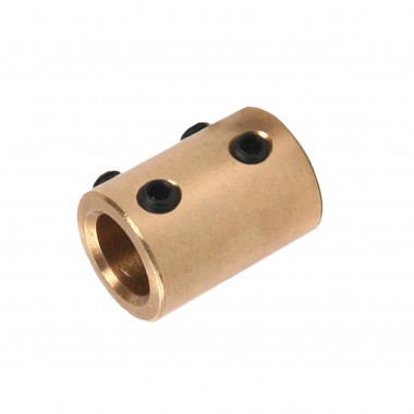 Brass Coupling for Shaft Connector 8mm - 8mm