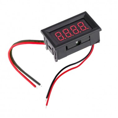 Digital Ammeter 0-10 Amp 4-Digits Red-LED Panel Meter w/ Build In Shunt