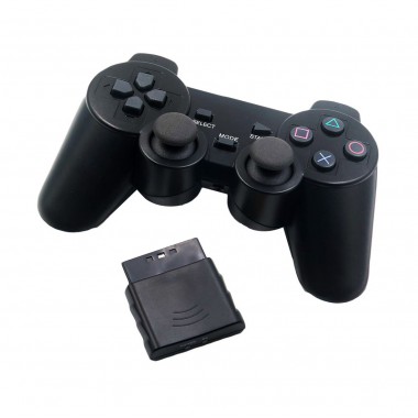 2.4Ghz Wireless Twin Vibration Analog Controller w/ Receiver - Compatible PS2 PS1 PSX