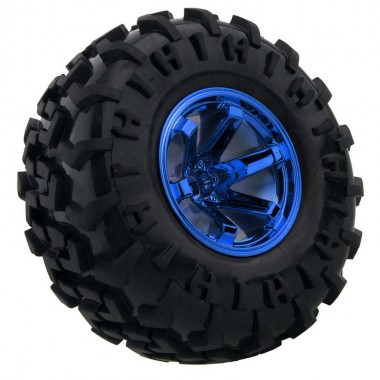 Rubber Tire Wheel 125mm w/ Hexagon Mount