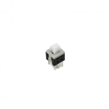 Mini Push Button 5.8mm Square (Latching) 6-Pin DIP Through Hole - KFC5.8X5.8-A