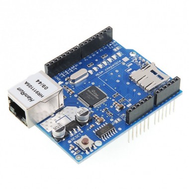 Ethernet Shield W5100 w/ Micro SD Card Slot - Arduino Compatible