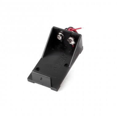 Battery Holder 9V Hard w/ Wire Lead