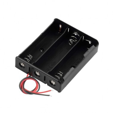 Battery Holder 18650 3.7V (1x3) Case w/ Wire Lead