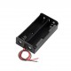 Battery Holder 18650 3.7V (1x2) Case w/ Wire Lead