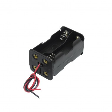 Battery Holder AA (2x2) w/ Wire Lead