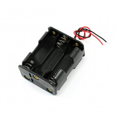 Battery Holder AA (2x3) w/ Wire Lead