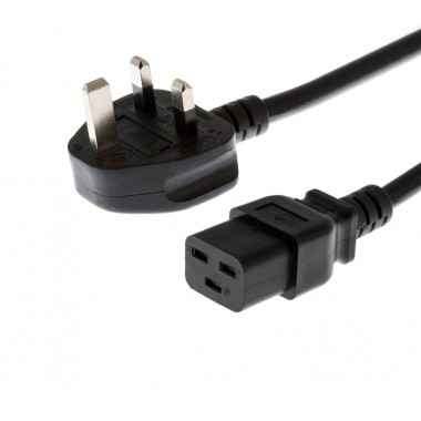 UK Power Cord to C19, 1.8-Meter