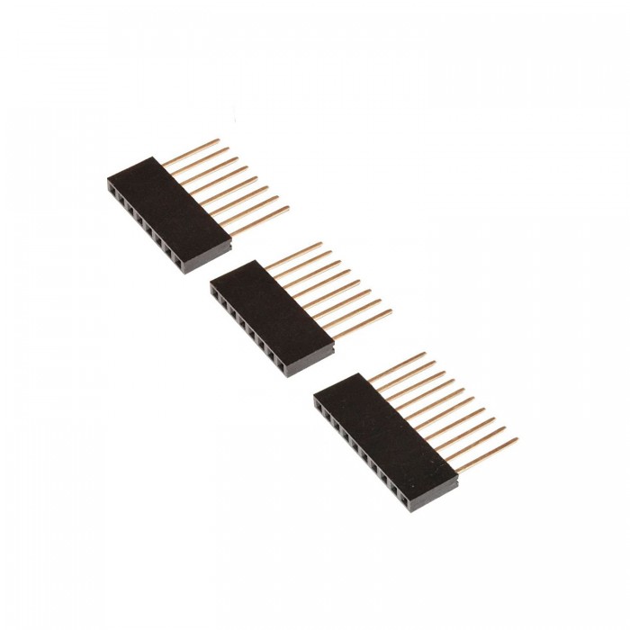 Stackable Female Header 2.54mm, Single Row (Long Tails) | QQ Online Trading