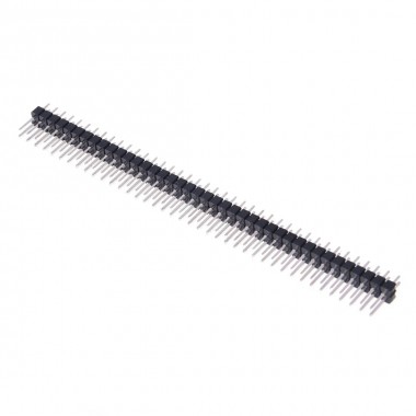 Male Pin Header 11.6mm, Double Row 40-pin, Pitch 2.54mm, Break Away