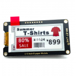 2.13 inch e-Paper Display for Arduino / Raspberry Pi (Red & Black & White Ink)