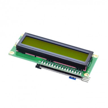 LCD 16x2 Yellow Backlight w/ I2C Interface Display Module