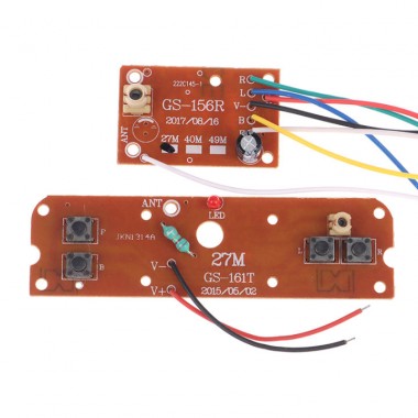 4 Way RC Car Remote Control 27MHz Circuit PCB Transmitter and Receiver Board