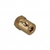 Brass Coupling Hexagon for Motor Shaft to Wheel