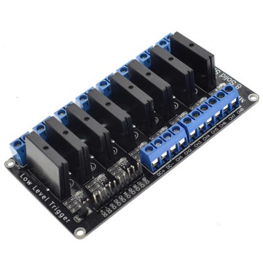 Solid State Relay Board Module 8-Channel (SSR) 5VDC, Active-Low