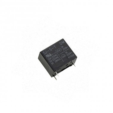 SJ-S Relay - 10A, SPST 4-Pin (Size: 18.4 x 10.2mm)