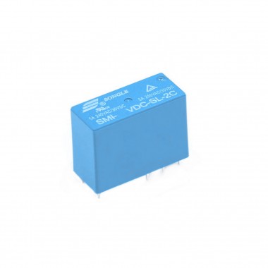 SMI SL-2C Relay - 5A, DPDT 8-Pin (Size: 28.9 x 12.6mm)