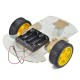 2-Wheels Drive Car Chassis Kit with Speed Encoder Battery Box (Un-assembled)
