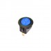 Rocker Switch (Round) 20mm w/ 12V Illuminated (Red / Blue) LED 3-Pin SPST On-Off