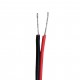 Red & Black, Strip & Tinned Copper Wire Cable 24AWG 2C, UL2468 (1 Meter)