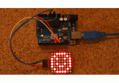 Tutorial 8×8 Dot Matrix MAX7219 with Arduino UNO + Pong Game